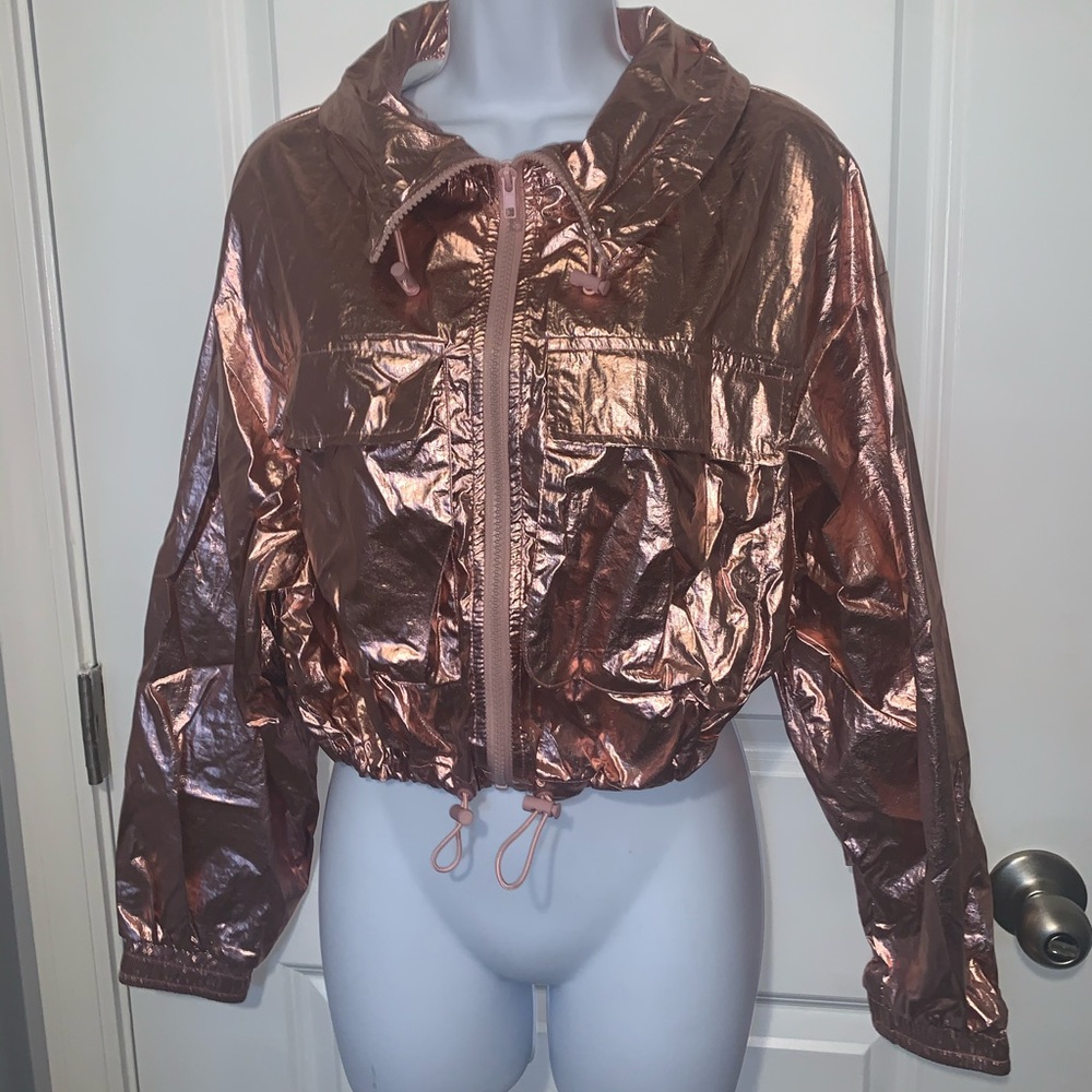 Metallic Rose Gold Jacket